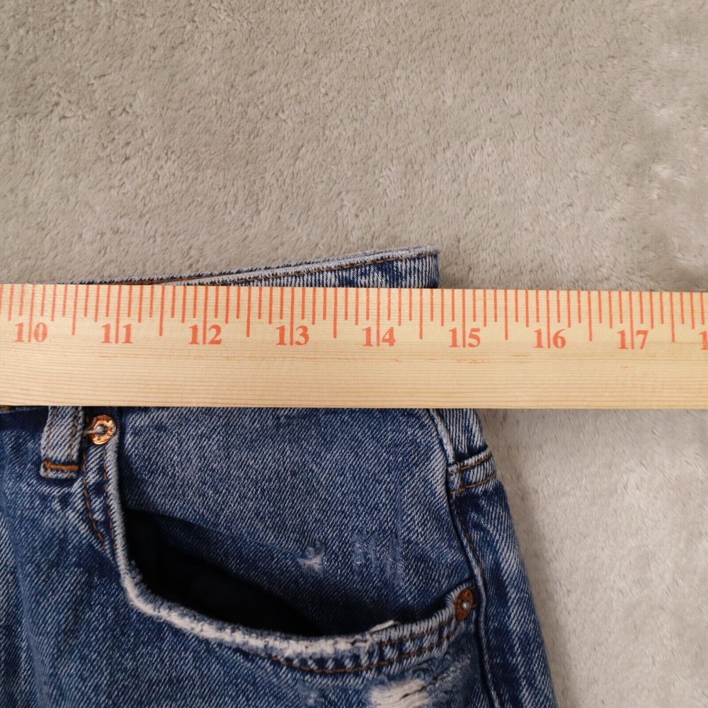 We The Free Women's High Rise Medium Wash Distressed Straight Leg Jeans size 29 - Picture 7 of 12
